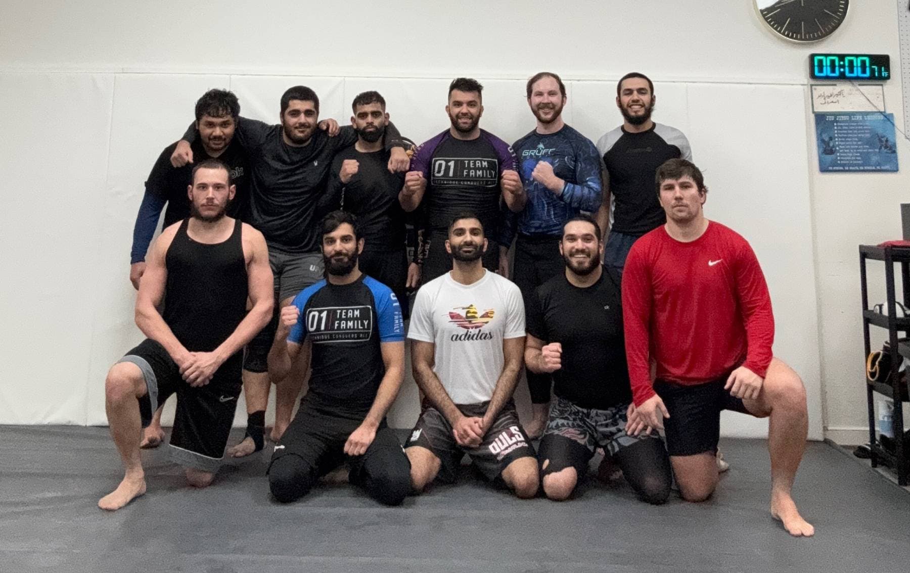 Kaizen MMA No-Gi Jiu Jitsu group photographed at the gym