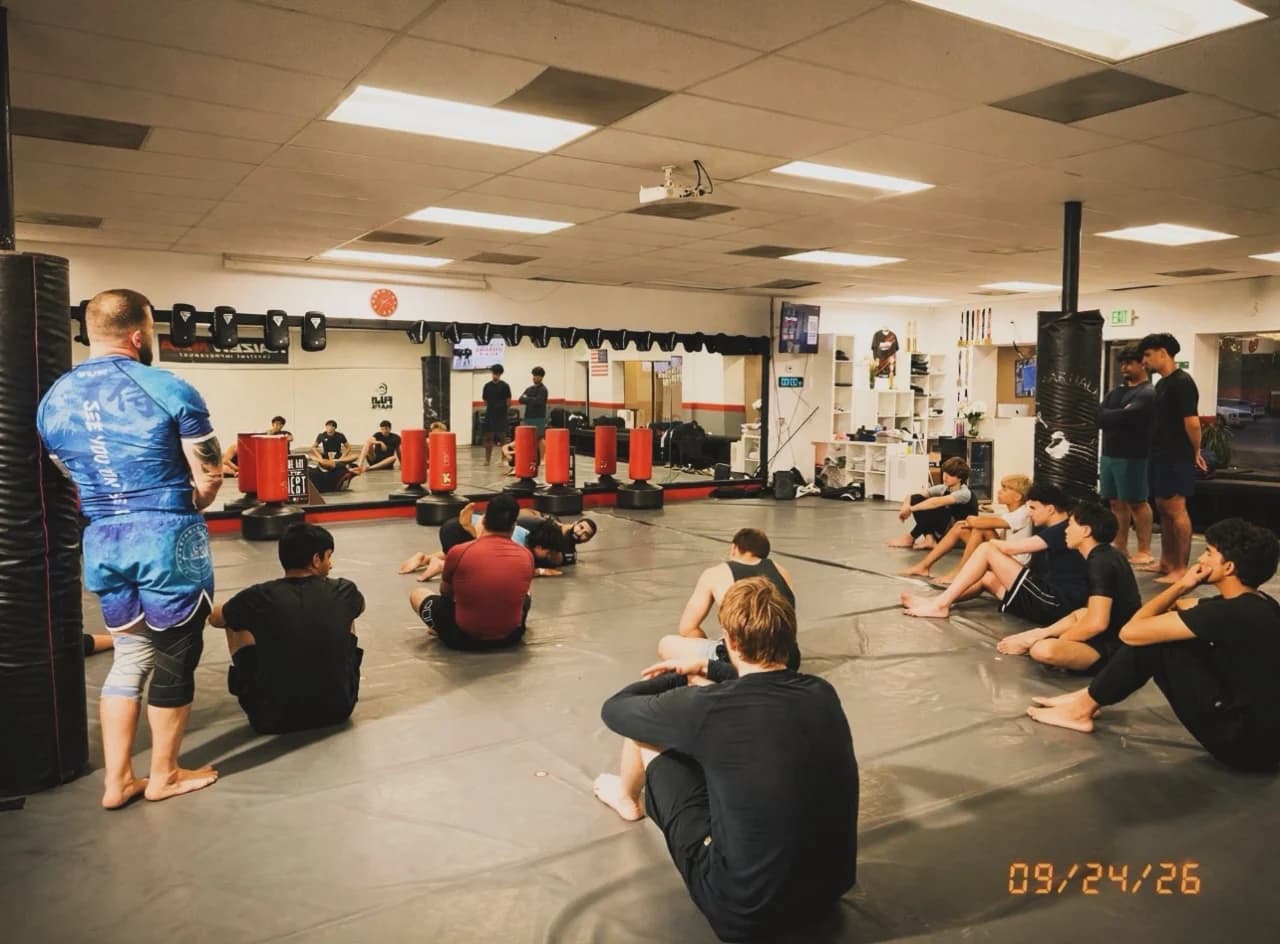 Adults training on the mats at Kaizen MMA in Mechanicsburg